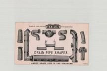 Akron Drain Pipes - Charles D. Elliot - Front, Perkins Collection 1850 to 1900 Advertising Cards